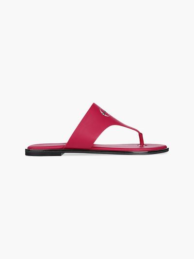 Calvin Klein Cipők HU238388 | Calvin Klein Bőr Női Szandál Rózsaszín